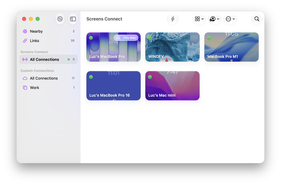 Screens Sc Remote Access Activated